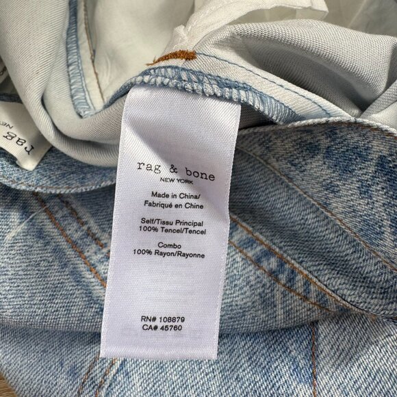 NWT Rag & Bone Liquid Miramar Logan Pants Tencel Sweatpant Jeans in Meadow 23 - Picture 8 of 14
